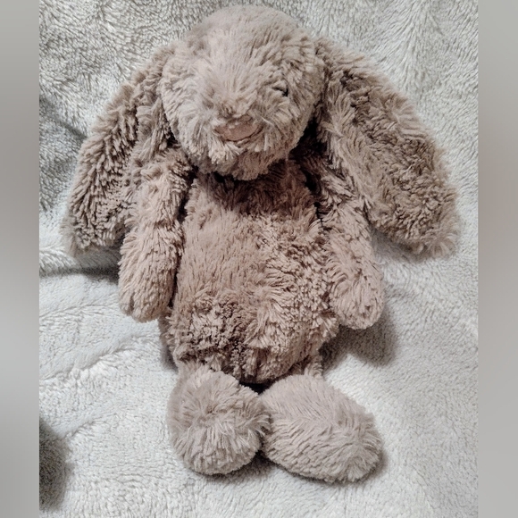 Jellycat Other - Jellycat Medium Bashful Bunny Plush  Tan Beige White Cottontail Bunny Soft 12"